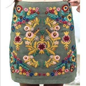 NWT Altar’d State embroidered skirt size medium
